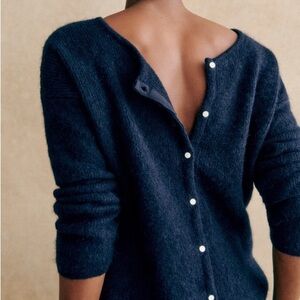 Sézane Gaspard Cardigan & Sweater - Navy Blue